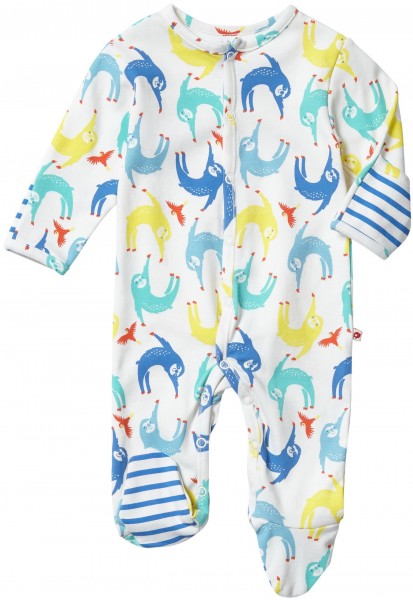 Piccalilly Pyjama mit Füssen - Faultier