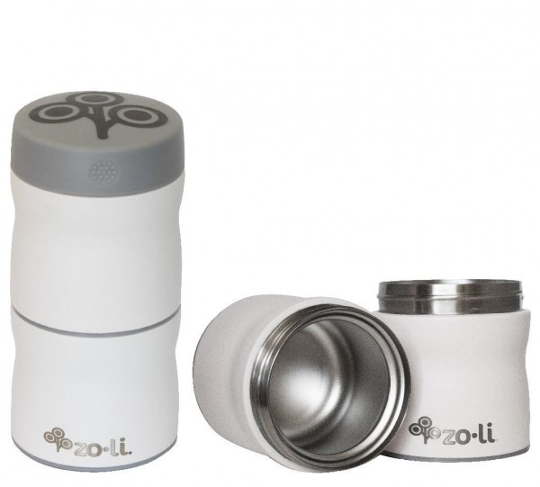 ZOLI - POW THIS &amp; THAT - stainless steel insulated modular food containers (Weiss)
